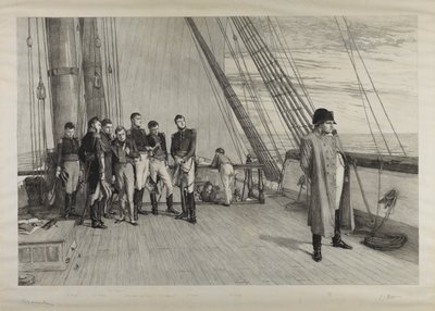 ベレロフォン号上のナポレオン 作： William Quiller (after) Orchardson