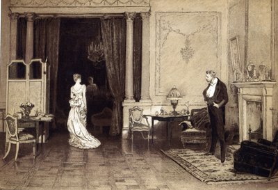 レジャーアワー」より「最初の雲 作： William Quiller (after) Orchardson