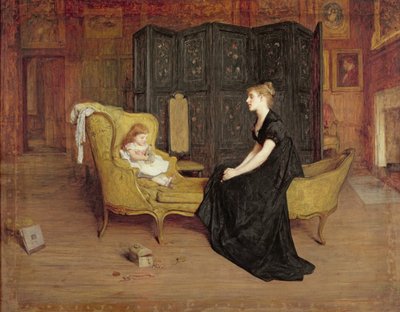 彼女の偶像 1868-70年頃 油彩・キャンバス 作： William Quiller Orchardson