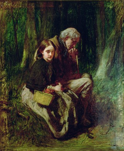 森のリトルネルと彼女の祖父 作： William Quiller Orchardson