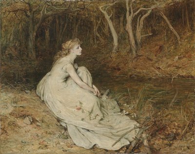 オフィーリア、1874年頃（キャンバスに油彩） 作： William Quiller Orchardson