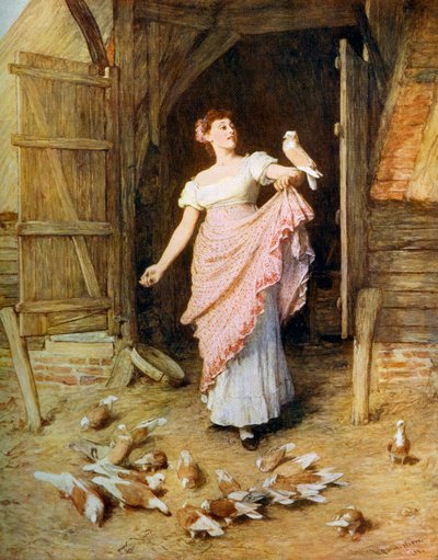 ファーマーズドーター、1881年、1912年。 作： William Quiller Orchardson
