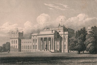 ブレナム、サウスイーストビュー、オックスフォードシャー、1831年。 作： William Radclyffe