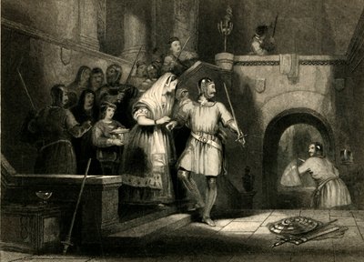 「モンゴメリー城からのデバーグ伯爵夫人の救出」、1836年 作： William Radclyffe