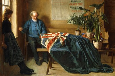 戴冠式の日の準備、チチェスター、1902年頃（キャンバスに油彩） 作： William Rainey
