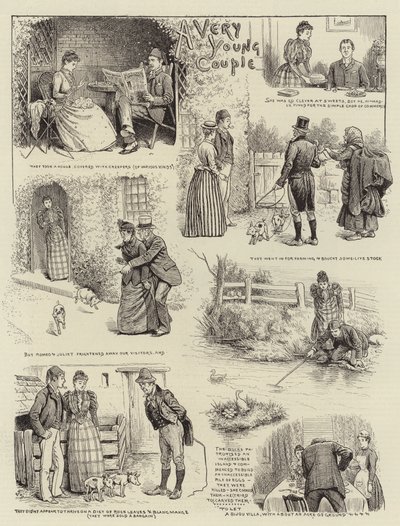 非常に若いカップル 作： William Ralston