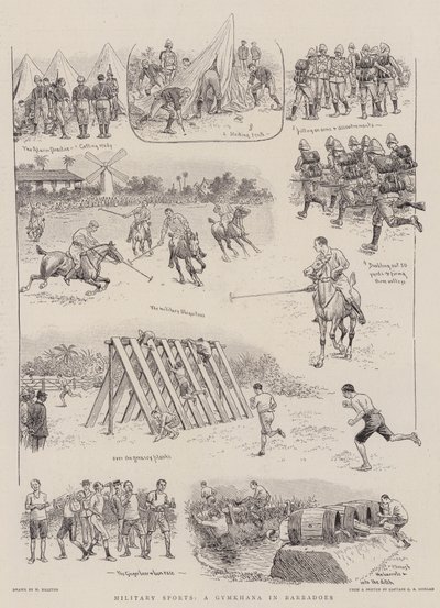 軍事スポーツ、バルバドスのジムカーナ 作： William Ralston