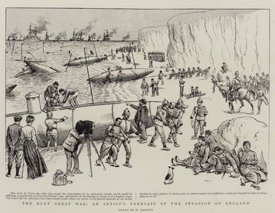 イングランドの侵略に関するアーティストの予報、次の大戦争 作： William Ralston