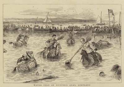 スコットランドのハンターズキーでの水球 作： William Ralston