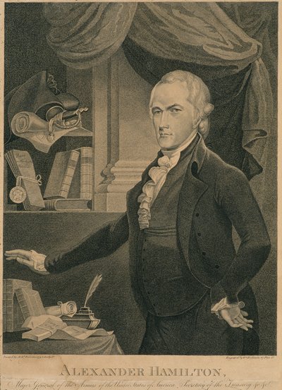アレクサンダーハミルトン、アメリカ合衆国陸軍大将。財務長官＆c＆c 作： William Rollinson
