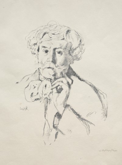 エドモンドドゴンクール、1897年。 作： William Rothenstein