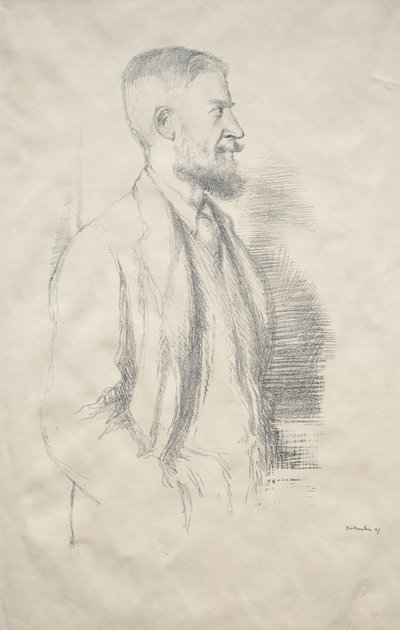 ジョージ・バーナード・ショー 作： William Rothenstein