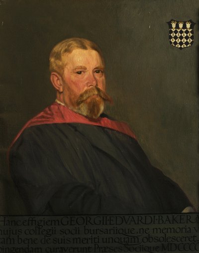 ジョージ・エドワード・ベイカー（キャンバスに油彩） 作： William Rothenstein