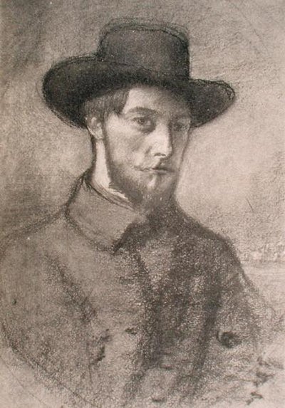 アウグストゥス ジョン (1879-1961) の肖像 (リソ) 作： William Rothenstein