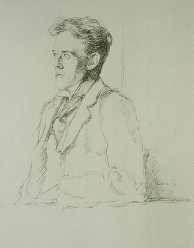 ヒレール・ベロックの肖像 (1870-1953) 作： William Rothenstein
