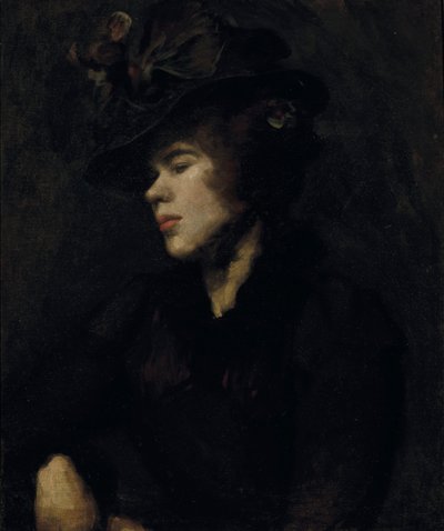 イーダ ネトルシップの肖像 (キャンバスに油彩) 作： William Rothenstein