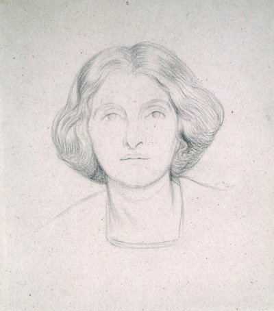 マックス・ビアボーム夫人の肖像 作： William Rothenstein