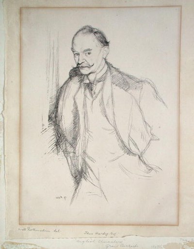 トーマス・ハーディの肖像 (1840-1928) 1897 (リソ) 作： William Rothenstein