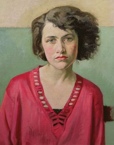 ピンクの少女の肖像 作： William Rothenstein