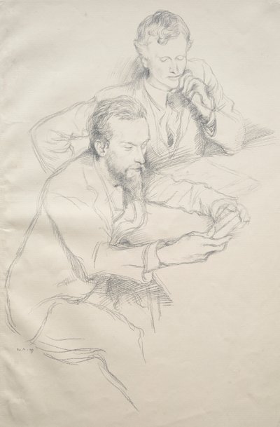 リケッツとシャノン 作： William Rothenstein