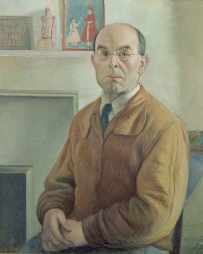 自画像（キャンバスに油彩） 作： William Rothenstein