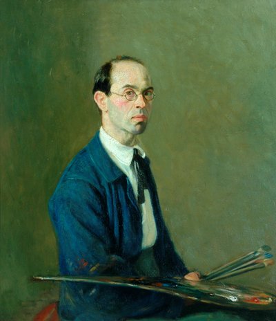 自画像、1906年頃（キャンバスに油彩） 作： William Rothenstein