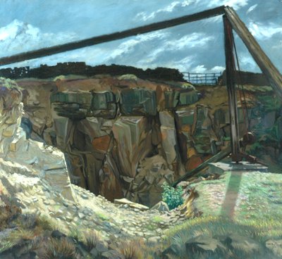 古い採石場、ホークスワース 作： William Rothenstein