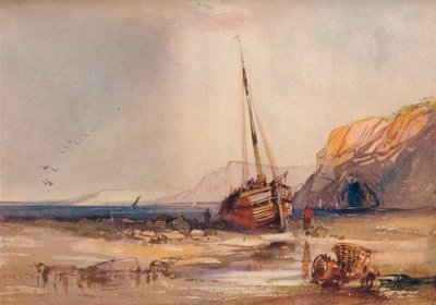 ビーチシーン、c1840 作： William Roxby Beverley