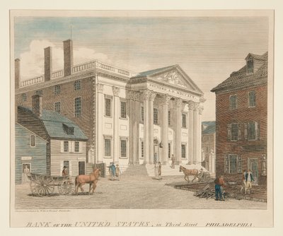 Bank of United States (フィラデルフィアのサード ストリート) 作： William Russell Birch
