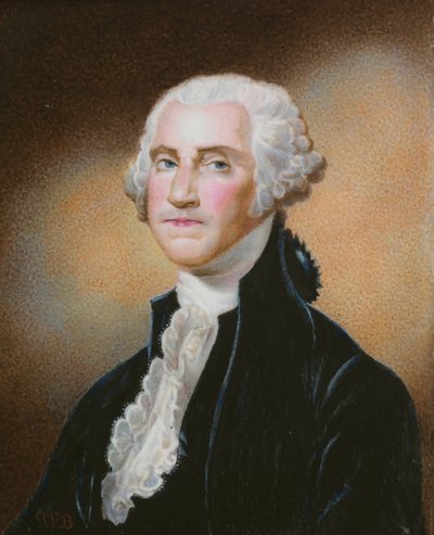 ジョージ・ワシントン、1810年～1820年 作： William Russell Birch