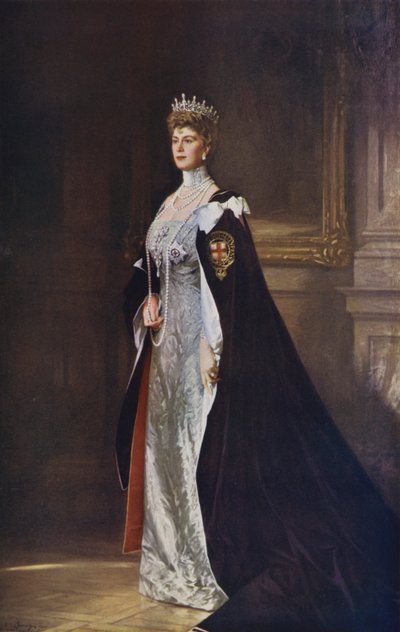 ジョージ5世の妃、メアリー女王 作： William Samuel Henry Llewellyn
