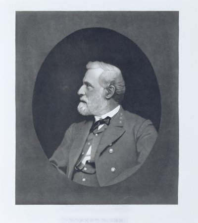 ロバートE.リー、c。 1868年（メゾチント） 作： William Sartain