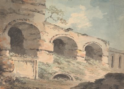 三つのアーチのある廃墟 作： William Sawrey Gilpin
