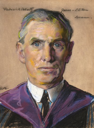 Frederick S. Jones: B.A. 1884年、イェール大学学部長 1909年～ 作： William Sergeant Kendall