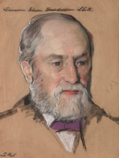 シメオン・エベン・ボールドウィン B.A. 1861年 法学教授 1872年～1912年 コネチカット州知事 作： William Sergeant Kendall