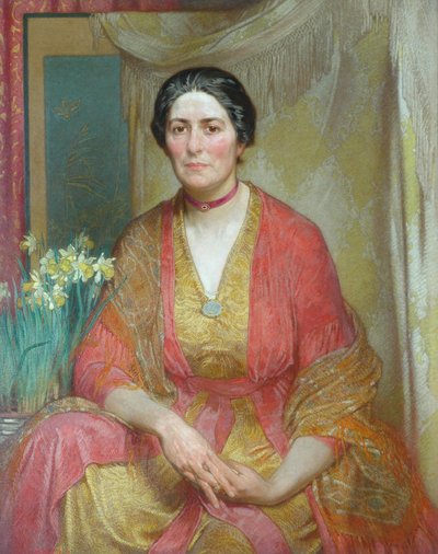 アーティストの妻の肖像画 作： William Shackleton