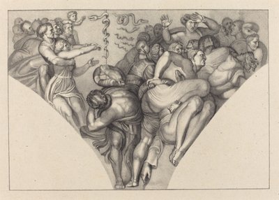 マイケル・アンジェロの青銅の蛇 作： William Sharp after John Flaxman