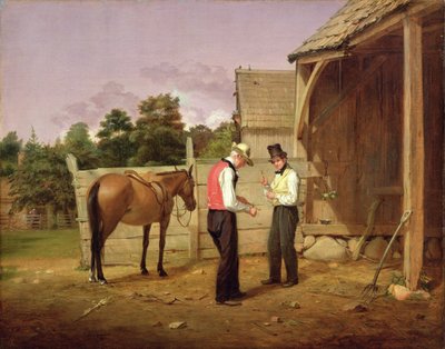 馬の交渉、1835 作： William Sidney Mount
