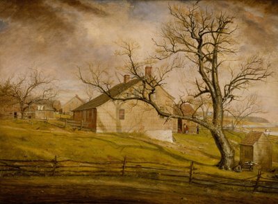ロングアイランドファームハウス 作： William Sidney Mount