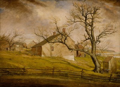 ロングアイランドファームハウス、1862〜63。 作： William Sidney Mount