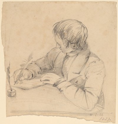 シェパード・アロンゾ・マウント、23歳[直筆] 作： William Sidney Mount