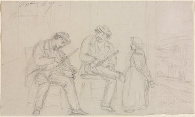 チューニング、1867年。 作： William Sidney Mount