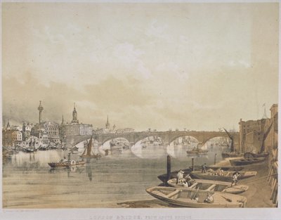 ロンドン・ブリッジ、1852年 作： William Simpson