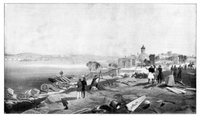 ニコラス砦の後部からのセバストポル、1900年。 作： William Crimea Simpson