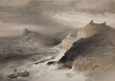 1855年11月14日、1855年のバラクラ湾の嵐 作： William Crimea Simpson