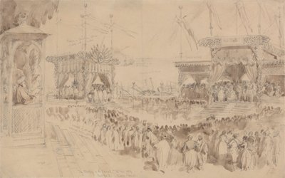 スエズ運河の祝福、1869 年 11 月 16 日 作： William Simpson