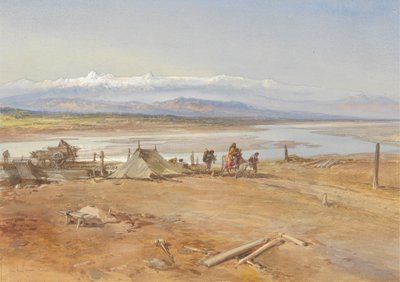 Chenab-joki, Punjab 作： William Simpson
