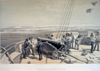 海からのセヴァストポリの眺め、1855 作： William Crimea Simpson