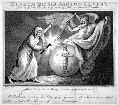 レベリア博物館のチケット、アルビオン プレイス、サザーク、ロンドン、c1805 作： William Skelton