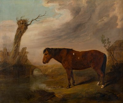 川沿いのベイポニー、1823年頃（キャンバスに油彩） 作： William Smith